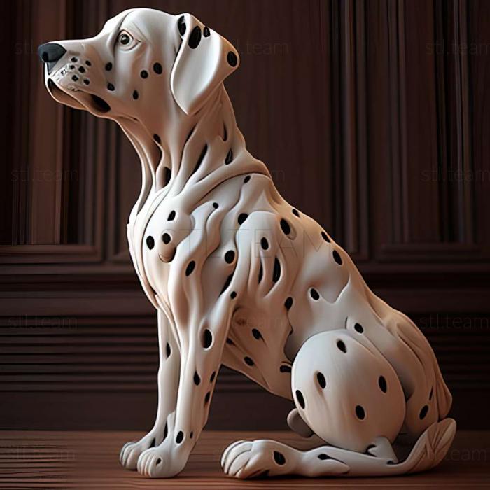 3D модель Далматинская собака (STL)